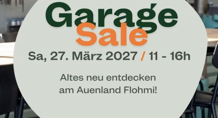 Garage Sale im Auenland – Stein AR